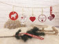 Preview: Skandinavisch weihnachtliche Anhänger - ITH-Stickdatei